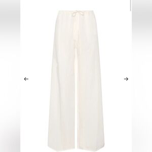 Monday swimwear Belize white linen pant size P